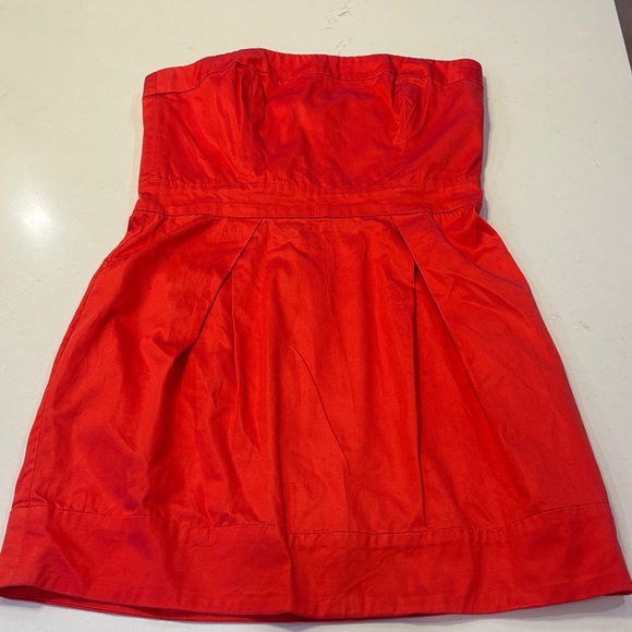 French Connection Strapless Pinkish/Red Strapless Dress - Picture 1 of 4